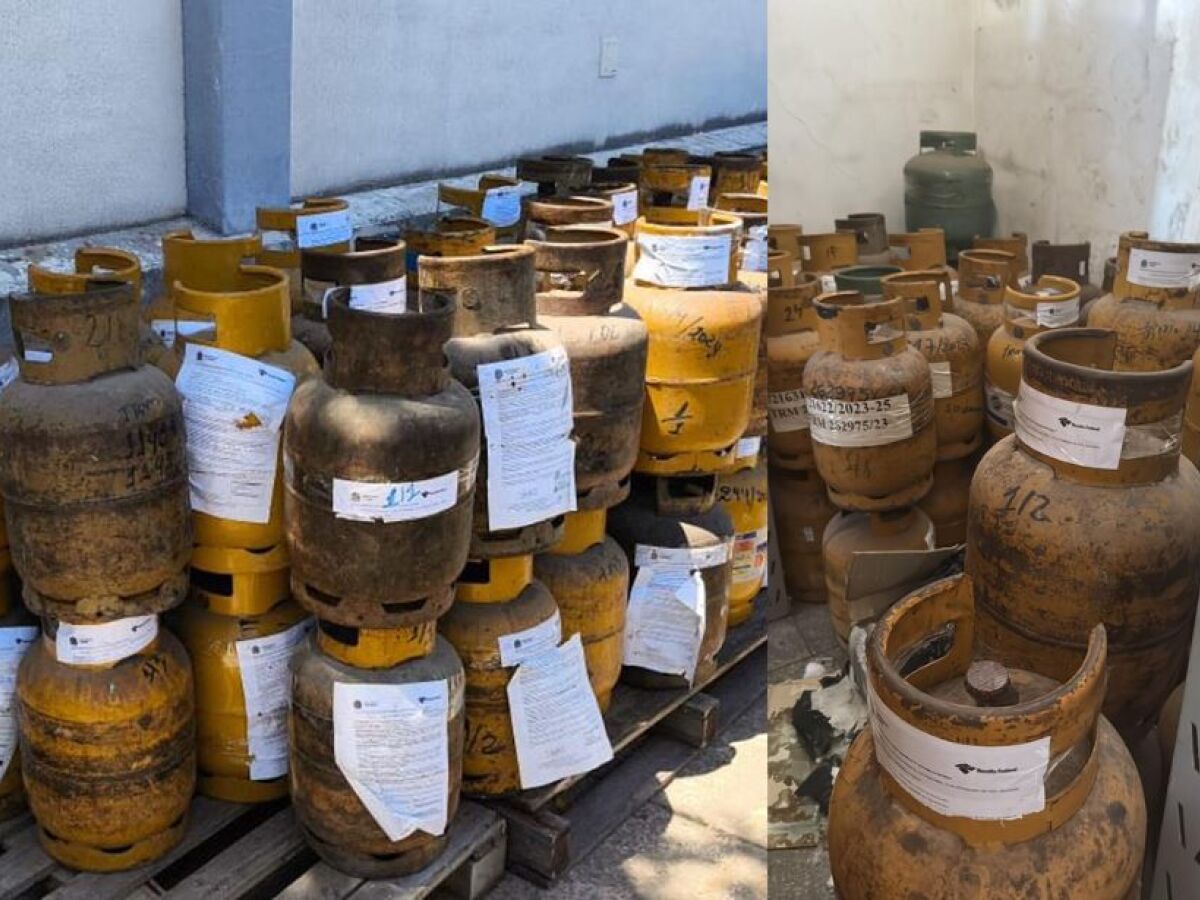 Órgão apreendeu em Corumbá 150 botijões de gás importados irregularmente da Bolívia em 2024, a maioria em dezembro