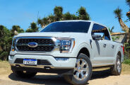 No asfalto e nas trilhas, a versão "top" Platinum da picape Ford F-150