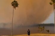 Incêndio no Pantanal volta ameaçar escola e comunidades, nesta segunda-feira