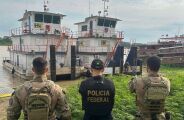 PF combate contrabando de combustível no Pantanal e confisca três embarcações