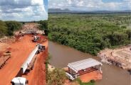 Aterro em obra de ponte no Rio Aquidauana gera pol&ecirc;mica