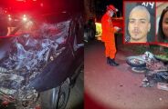 Mulher de 27 anos e rapaz de 28 morrem em acidente no interior de MS 
