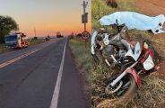 Acidente com carreta e caminhão-tanque mata motociclista em MS