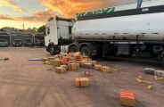 PF apreende carreta com 8 toneladas de drogas em MS