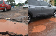 Valor gasto com tapa-buraco em 4 anos daria para recapear 200 km