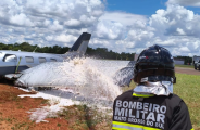 Pouso for&ccedil;ado em aeroporto de Campo Grande envolve avi&atilde;o de diretor da Fiems