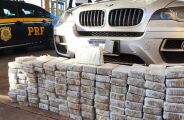 PRF apreende BMW com 130 quilos de coca&iacute;na em rodovia de MS