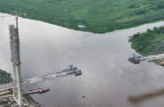 Dist&acirc;ncia para ponte da Rota Bioce&acirc;nica ligar Brasil e Paraguai cai para 109 metros