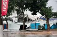 Temporal r&aacute;pido causa estragos e cancela show gratuito do encerramento da 86&ordf; Expogrande