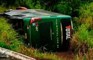 Batida frontal entre carro e &ocirc;nibus de viagem deixa 2 mortos em rodovia de MS
