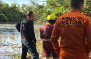Bombeiros identificam corpo de homem que afundou caminh&atilde;o no Rio Vacaria