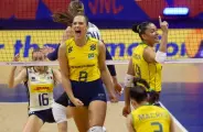 Sele&ccedil;&atilde;o feminina de v&ocirc;lei vence joga&ccedil;o de cinco sets e encerra invencibilidade da It&aacute;lia