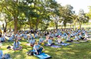 Festival de Yoga promove pr&aacute;ticas de medita&ccedil;&atilde;o e alongamento no Parque das Na&ccedil;&otilde;es no domingo