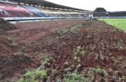 Ap&oacute;s quatro anos sem jogos, Moren&atilde;o inicia revitaliza&ccedil;&atilde;o do gramado