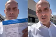 Eduardo Bolsonaro critica obrigatoriedade de vacinas no Brasil