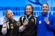 Lorrane Oliveira e Caio Souza s&atilde;o ouro no Brasileiro de Gin&aacute;stica
