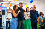 Riedel e Azambuja prestigiam largada de Viviane Luiza na abertura oficial da campanha