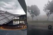 Chuva em MS n&atilde;o ameniza altas temperaturas e causa estragos em Iguatemi