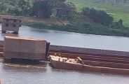 Colis&atilde;o comprometeu a seguran&ccedil;a da ponte no Rio Paraguai, diz BO