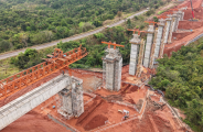 Arauco anuncia conclus&atilde;o de 51% das obras da ferrovia em MS