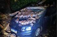 Ventos atingiram quase 84 km durante temporal que causou estragos em Campo Grande