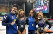 Gin&aacute;stica: Fl&aacute;via Saraiva e Rebeca Andrade fazem dobradinha na trave; Nory conquista o ouro