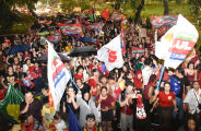 Ato pr&oacute;-Lula re&uacute;ne centenas de estudantes e trabalhadores da educa&ccedil;&atilde;o em Campo Grande