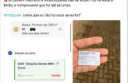 TSE computa falta para eleitores que votaram no 1&deg; turno