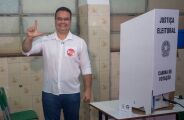Ao votar, F&aacute;bio Trad diz estar convicto de 2&ordm; turno e critica gest&atilde;o de MS
