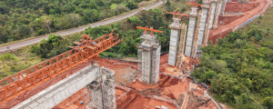 Arauco anuncia conclus&atilde;o de 51% das obras da ferrovia em MS
