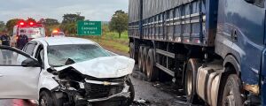 Mulher morre na BR-060 durante viagem para consulta do filho em Campo Grande