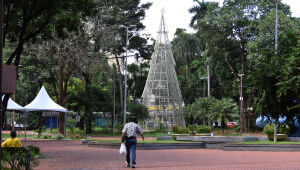 Prefeitura "esquece" decora&ccedil;&atilde;o natalina na Pra&ccedil;a Ary Coelho