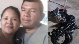 Casal ind&iacute;gena morre em batida entre moto e carro no interior de MS