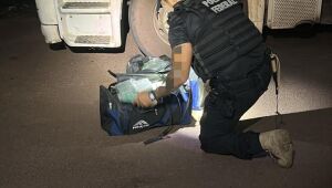 PF apreende quase 70 kg de coca&iacute;na em caminh&atilde;o carregado com min&eacute;rio