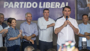 Em Campo Grande, Fl&aacute;vio Bolsonaro chama Lula de 'mercadoria vencida'