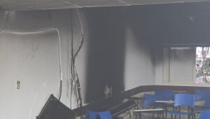 Ar-condicionado pega fogo e causa inc&ecirc;ndio em bloco da UFMS 