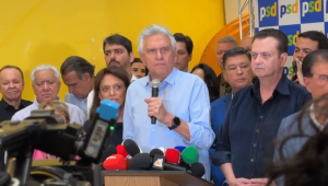 PSD oficializa Caiado &agrave; presid&ecirc;ncia com presen&ccedil;a de Nelsinho Trad