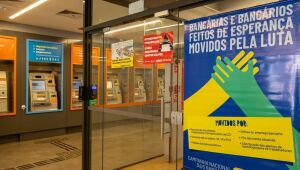 Banc&aacute;rios de MS param por 24 horas nesta quinta ap&oacute;s impasse com bancos
