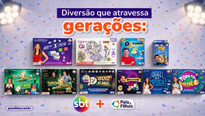 Pais & Filhos Brinquedos refor&ccedil;a parceria com o SBT e destaca jogos inspirados em programas cl&aacute;ssico