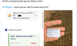 TSE computa falta para eleitores que votaram no 1&deg; turno