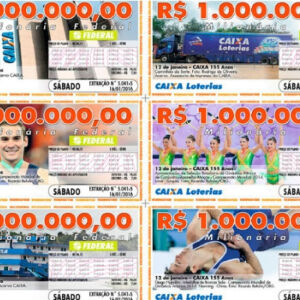 Caixa realiza sorteios da Loteria Federal, + Milionária e Timemania neste sábado