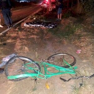 Ciclista morre atropelado por carro na MS-141