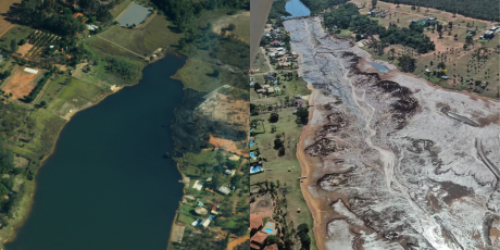 Imagens aéreas mostram antes e depois do Nasa Park 