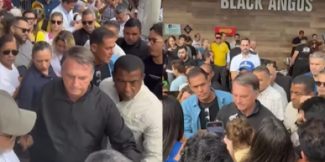 Antes de passar mal, Bolsonaro e apoiadores ganharam churrasco em frigorífico