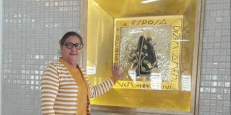 Paciente oncol&oacute;gica agradece Nossa Senhora Aparecida pelo milagre da vida