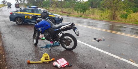 Mulher tem perna amputada em acidente na BR-060 em Campo Grande
