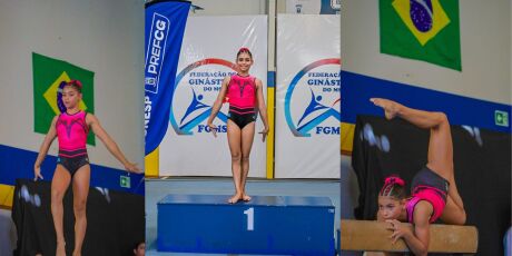 Ginasta de 11 anos abre 'vaquinha' e quer viajar 3 mil km para Torneio Nacional