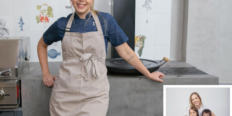 Chef B&aacute;rbara Fraz&atilde;o aprendeu a cozinhar com a m&atilde;e e hoje ensina os filhos