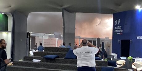 Incêndio atinge parte do pavilhão da COP30, em Belém