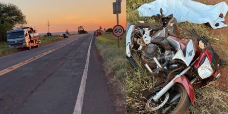 Acidente com carreta e caminh&atilde;o-tanque mata motociclista em MS